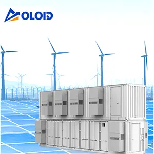 Sistema de energia solar 100kw, 1mw, recipiente de bateria industrial, armazenamento bess lifepo4