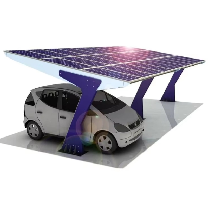 Residential Solar Steel Structure Carport Indoor Outdoor Parking Solar Brackets Solar Pv Carport · image 1