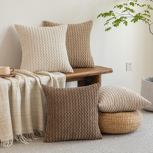 Fodere per <span class=keywords><strong>cuscini</strong></span> rettangolari in morbido velluto a coste 30x50 cm con texture a bolle 3D per divano, camera da letto, decorazioni per la casa (Grigio) - Product Image 1