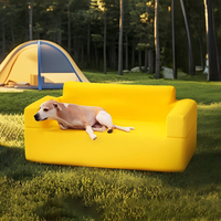 Canapé gonflable en PVC écologique, multifonctionnel, pliable, portable, avec housse pour le camping