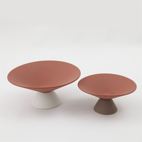 Décoration moderne pour la maison, plateau rond en céramique pour bonbons, assiette à fruits pour la salle à manger