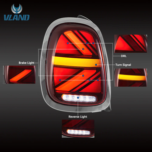 Luces traseras LED VLAND para BMW <span class=keywords><strong>Mini</strong></span> <span class=keywords><strong>Cooper</strong></span> / One F-Series 2014-2020 (F55/F56/F57, tercera generación, puertas hatchback de 3/5 puertas) - Product Image 4