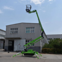 Nueva Plataforma Elevadora Hidráulica Todoterreno con Certificación ISO CE, Plataforma Elevadora Compacta con Orugas, Tipo Araña, en Venta