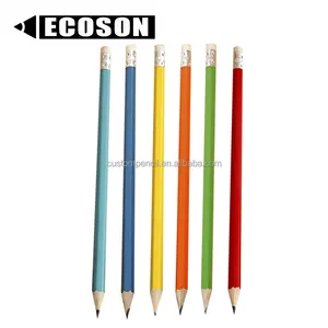 High Quality Custom Printing Shape 2B HB Pencil Wooden Graphite Pencils In Bulk For School