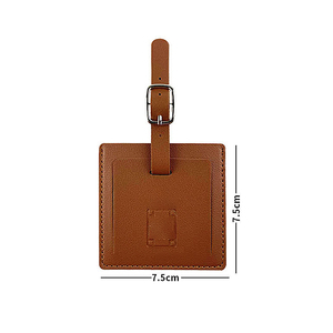 Classic Business Gift Giveaways, Leather Luggage Tags for Travel Airline <b>Suitcase</b> or Bag Name Id Cards/ - Product Image 6