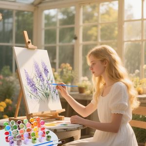 SONGWOOART Kits de <span class=keywords><strong>Peinture</strong></span> à l'Huile par Numéros Personnalisés avec <span class=keywords><strong>Photo</strong></span>, Chiffres, Lion Encadré, Animaux, Débutant, Pinceaux, Toile d'Art, Décoration Maison - Product Image 4