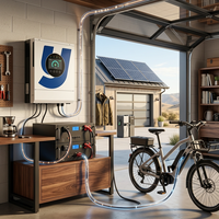Kit solaire autonome 3,6 kW avec onduleur et batterie de stockage 100 Ah pour scénarios de vie hors réseau en cabane
