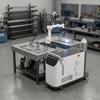 Machine de soudage robotisée collaborative avec détection de collision, adaptée au soudage MIG/MAG.