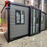 Maison préfabriquée standard personnalisée de 20 pieds ou 40 pieds, maison mobile extensible de 2 ou 3 chambres, maison conteneur à bon prix