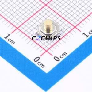 BTS0C0052HMG00 Tactile Switch SMD-4P,5.2x5.2mm Switch Round Button 2.6N Vertical Mount 5.2mm - Product Image 1