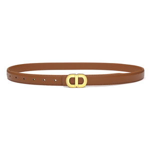 Ceinture fine à boucle simple pour femme, ceinture décorative polyvalente pour robe ou manteau - Product Image 2