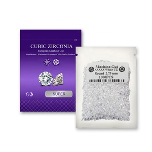 Pierre CZ de qualité 5A, petite taille 1-3 mm, couleur blanche, forme ronde, zircone cubique pour bijoux - Product Image 6