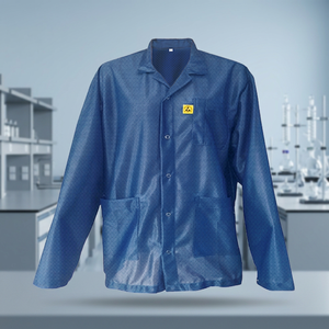 Bata de luz ESD Ropa DE TRABAJO antiestática conductora Logotipo ESD Hecho en Corea - Product Image 2