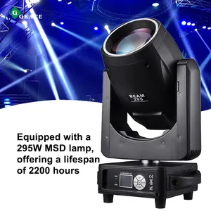 Igracelite 295W Beam MovingHead Ktv Nightclub Moving Head Disco Stage Light With Ring/Strip/Halo Light