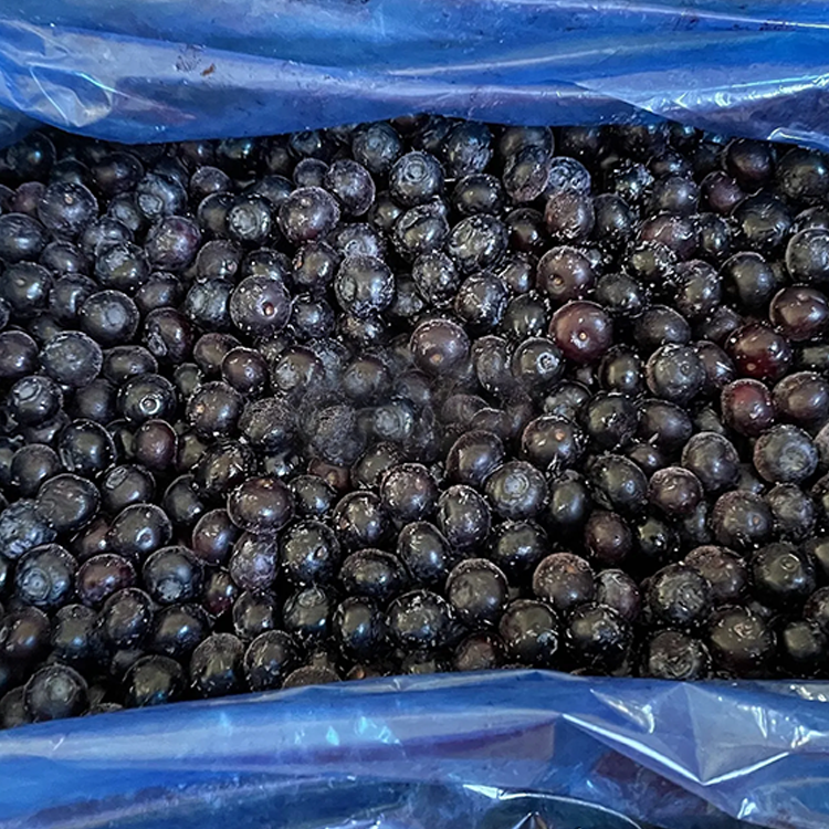 Хит продаж, китайские органические замороженные фрукты 0,8-1,5 см по заводской цене, IQF, голубая замороженная голубая ягода, фрукты