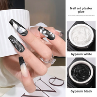 Gel UV 3D en relief pour nail art - Micro-sculpture baroque viral, style japonais, pour la sculpture sur sable