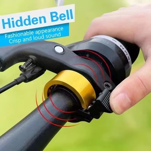 Sonnette de <span class=keywords><strong>vélo</strong></span> en alliage, sonnette d'alarme de sécurité universelle pour guidon, accessoire léger pour le cyclisme - Product Image 2