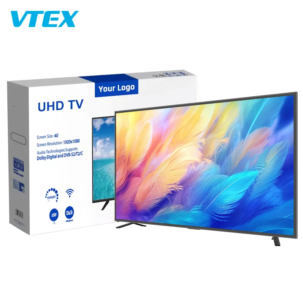 Tv Manufacturer 55 65 75 85 98 100 Inch 4K Television Commercial Display Advertising Screen Wifi Android 4K Lcd Uhd Smart Tv