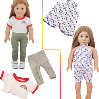 MSYO Vente en gros – Poupées réalistes en polyester de 18 pouces pour garçons et filles, ensemble de 10 pièces avec vêtements interchangeables, modèle de jouet de dessin animé