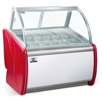 Réfrigérateur commercial acier inoxydable fromage réfrigérateur crème glacée vitrine affichage dessert table de travail