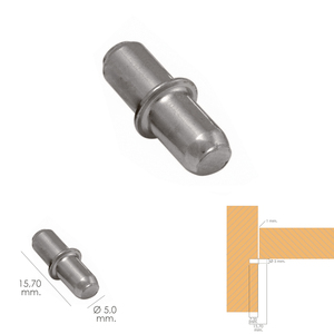 Supporto in metallo Ancoraggio in metallo O/ 5 mm. Scatola da 100 unità - Product Image 2