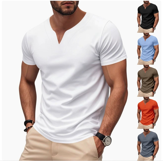 Shop Our Hot Sale Summer Men's V-Neck T-shirts