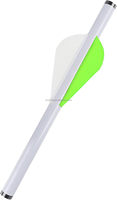 HT Wholesale Manchon thermorétractable pour plumes de flèche en carbone, pour plumes de 2 pouces, installation facile, remplacement pour la chasse et le tir à l'arc de précision
