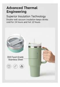 Wholesale 304 Stainless Steel Insulated Travel Mug 32oz Double Wall Vacuum Cup Bulk Custom Logo for Promotional Events and Holid - Product Image 3