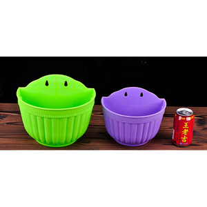 AAA356 Vaso <span class=keywords><strong>da</strong></span> Fiori Colorato per Decorazione Giardino, Contenitore in Plastica con Gancio per Balcone, Vaso <span class=keywords><strong>da</strong></span> Fiori <span class=keywords><strong>da</strong></span> <span class=keywords><strong>Parete</strong></span> - Product Image 6