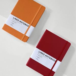 Carnet de notes A5 en similicuir PU avec sangle, couverture rigide, logo imprimé, couleur personnalisée, cadeau, vente en gros fabricant - Product Image 3