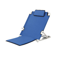 Chaise longue en aluminium portative de camping extérieur chaise de plage pliable