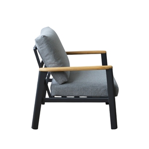 4 पीसी एल्यूमीनियम वार्तालाप सेट आउटडोर फर्नीचर पैटियो टेबल आउटडोर लिविंग छत पिछवाड़े बालकनी बगीचे सोफे सोफे - Product Image 4