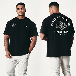 Aola 고품질 느슨한 핏 리틀 드롭 숄더 브랜드 빈 럭셔리 티셔츠 남성용