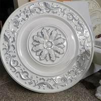 Moulures de plafond en forme de médaillon grand format pour bâtiments français, moulures de plafond rondes