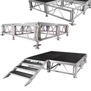 Plataforma de Escenario Portátil de 4x8 pies, Plataforma Modular de Aluminio para Bodas, Conciertos, Fiestas, Eventos y Espectáculos - Product Image 3