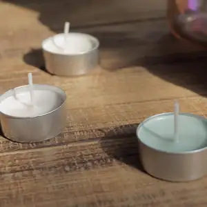 אלומיניום תה אור פחיות תה אור נר מחזיקי ריק Tealight שעוות מכולות כוס DIY נרות תבניות