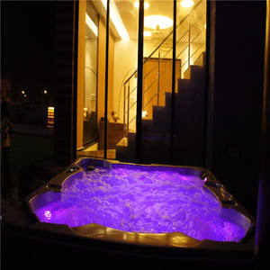 Vasca Idromassaggio da Esterno <span class=keywords><strong>Monalisa</strong></span> per 6 Persone, Moderna Vasca da Bagno Autoportante in Acrilico - Product Image 1