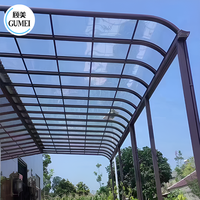 Venta caliente al aire libre jardín dosel techo impermeable policarbonato techo toldo terraza dosel