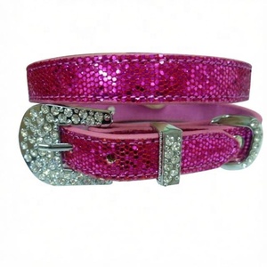 Colliers pour chiens en cuir PU, fabrication originale, vente en gros et personnalisation avec breloques lettres, diverses couleurs et textures sur mesure. - Product Image 2