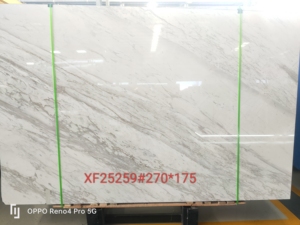 Grande dalle de marbre blanc Volakas UnionStone, polie, imperméable, application contemporaine pour murs, sols et comptoirs de cuisine d'hôtel - Product Image 6