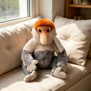 Peluche Personalizzabile di Scimmietta Sorridente, Giocattolo Morbido Imbottito 45cm, Regalo per Bambini e Neonati - Product Image 5