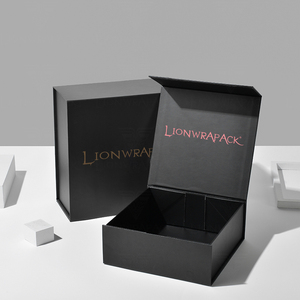 Scatola di carta con Logo personalizzato con Logo Lionwrapack magnetica Flip-Top eco-friendly riciclabile pieghevole per borse accessori per abbigliamento - Product Image 1