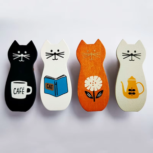Klip Penyimpanan Kayu untuk Dinding Foto, Klip Pesan Kayu Motif Hewan Kartun, Klip Segel dan Pengemasan Catatan - Product Image 3