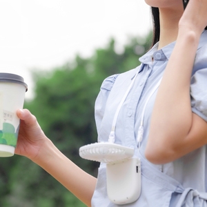 Fans Handheld Foldable Wearable Multifunctional Small usb Folding Phone <strong>Holder</strong> Pocket Mini Portable Foldable Portable fan - Product Image 2