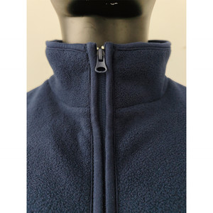 남성 캐주얼 풀 지퍼 소프트 폴라 플리스 재킷 XL 스탠드 야외 레크리에이션 큰 겨울 전면 수 놓은 여행 코트 - Product Image 3