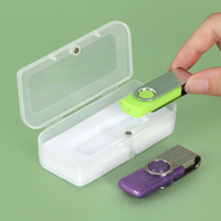 Estuche USB de plástico YUZMEI con espuma, cierre personalizado y magnético, soporte para tarjetas de memoria USB, estuche para Pendrive, embalaje de unidad Flash