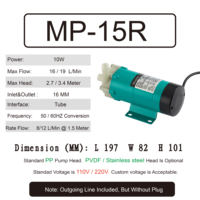 Pompe de Circulation à entraînement chimique et liquide, MD MP-15Rm MP-15R, acide, alcalin, silencieux, magnétique