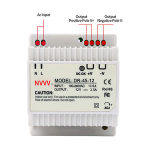 ราง3.75A nvvv <span class=keywords><strong>DR</strong></span>-45-12 45W 12V AC-DC SMPS แหล่งจ่ายไฟแบบสลับเกรดอุตสาหกรรม - Product Image 5