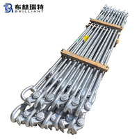 Varilla de amarre tipo perilla para contenedores, de acero forjado galvanizado, color personalizado, accesorios sueltos, barras de extensión para amarre