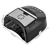 Lampe UV LED sans fil rechargeable 72W de qualité supérieure pour le séchage des ongles, avec ventilateur de refroidissement, machine à vernis gel